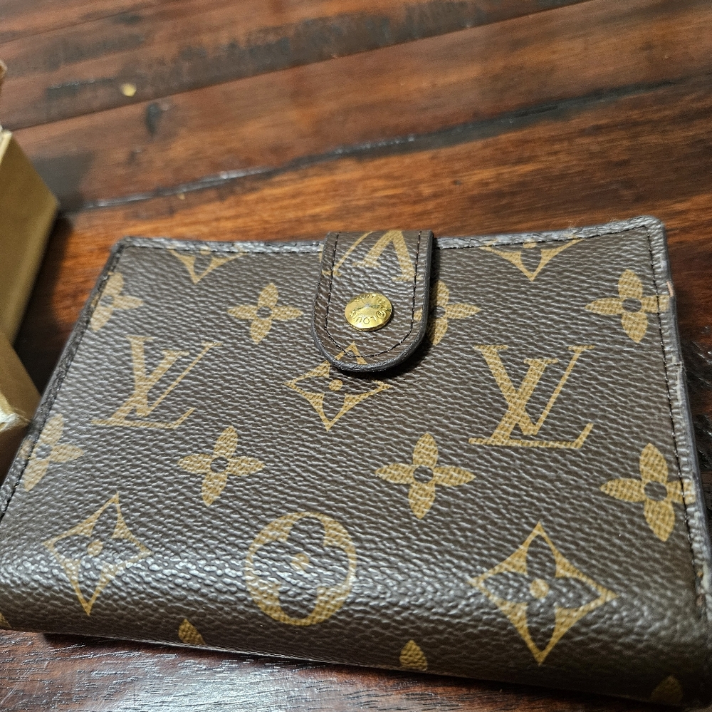 Louis Vuitton Brown and Gold Monogram Wallet